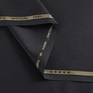 2025 haute qualité doux Polyester Viscose sergé hommes tissu 290 G/M plaine <span class=keywords><strong>anglais</strong></span> Enge arabe tissus pour garçon pantalon costume - Product Image 1