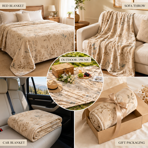 Mantas de Franela Suaves y Cómodas con Diseño Personalizado, MOQ Bajo, Mantas con Logotipo Impreso Digital al por Mayor para Cama, Auto y Oficina - Product Image 5