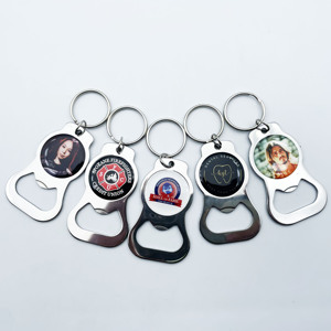 Llaveros en blanco de sublimación promocional de bajo precio, abrebotellas de Metal, llaveros, pegatina de sublimación de transferencia, llaveros - Product Image 3