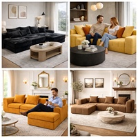 Fauteuil de canapé en velours noir, moderne, inclinable, avec compresseur, fauteuil individuel circulaire, ensemble de fauteuils de canapé