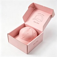 Boîtes d'emballage en gros pour casquettes de baseball, emballage personnalisé, boîte en papier pour chapeaux, impression numérique, boîte d'emballage pour chapeaux