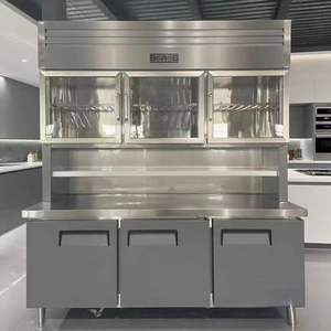 Vitrina Refrigerada Comercial Multifuncional con Doble Pantalla de Temperatura, Acero Inoxidable y 3 Puertas para Uso en Supermercados - Product Image 6