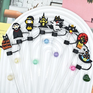 High Quality for Certified Eco-Friendly Reusable Modern Cartoon <b>Straw</b> <b>Hat</b> Halloween Series 10mm Detachable PVC Soft Accessories - Product Image 4