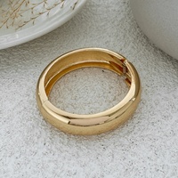 Bracelet manchette géométrique exagéré effet goutte d'eau lisse pour femme, empilable, épais, pour soirée, accessoires de mode, cadeau