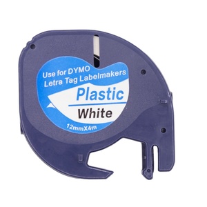 <span class=keywords><strong>Cinta</strong></span> PET de Alta Calidad <span class=keywords><strong>DYMO</strong></span> <span class=keywords><strong>Letratag</strong></span>, 12 mm x 4 m, Negro sobre Blanco, LT 91201, Compatible con Impresoras de Etiquetas <span class=keywords><strong>Dymo</strong></span>, con 1 Año de Garantía - Product Image 1
