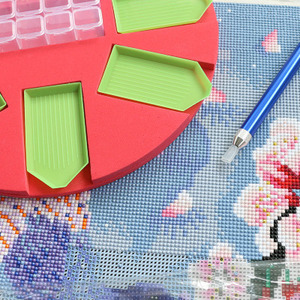 Nouveau Jeu D'outils Bricolage <span class=keywords><strong>Fait</strong></span> Main Perceuse Plateau <span class=keywords><strong>Etabli</strong></span> Diamant Peinture Plateau D'éponge - Product Image 4