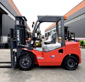 Chariot élévateur diesel 3 tonnes certifié CE pour manutention de marchandises, transmission intégrale, commande assise, hauteur de levage 4500 mm - Product Image 1