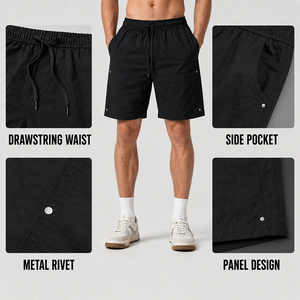 Shorts décontractés unisexe en mélange de Lyocell et de lin, légers et respirants, longueur genou, polyvalents pour l'été et la plage, personnalisables - Product Image 3