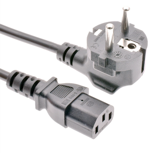 Câble d'alimentation noir avec prise <span class=keywords><strong>secteur</strong></span> européenne vers IEC C9, 2 m, assemblage de câbles - Product Image 1
