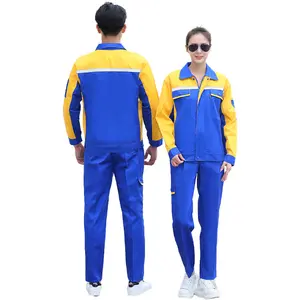 Polyester Cotton Thick Work Clothes Men Overall Work Suit Luminous Work Clothes Long Sleeves