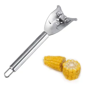 E-PIN Stainless Steel Corn Stripper Corn Kernels Cob Peeler Threshing Kerneler Blade Metal Kitchen Corn Cutter Slicer Tools