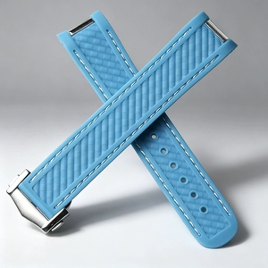 Correa de Reloj de Goma de 20 mm, Accesorios para Reloj, Correa de Reloj para <span class=keywords><strong>Omega</strong></span> <span class=keywords><strong>Seamaster</strong></span> 300 At150 - Product Image 6