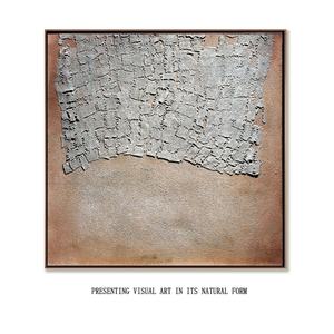 Peinture abstraite Wabi Sabi personnalisée, œuvre d'art contemporaine, texture 3D faite à la main, peinture acrylique à l'huile sur toile grand format pour la maison - Product Image 5