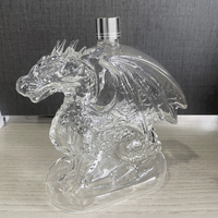 Carafe à whisky transparente personnalisée en forme de dragon, cadeaux d'entreprise pour la Distillerie du Jour de l'Indépendance, 450 ml, USA, design moderne 250