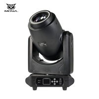 Lumière de tête mobile LED 3 en 1 avec zoom, faisceau, spot et lavage DMX 200W avec ouverture halo pour scène, DJ, bar, discothèque