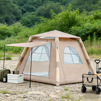 4.8 ㎡   Petite tente gonflable avec auvent, support ventilé, respirant, léger, portable, pour 2 personnes, camping en plein air, OEM/ODM ISO9001