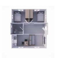 Meilleures ventes : Maison conteneur maritime extensible à structure en acier, Chine, 3 chambres, design moderne, bâtiment de bureau en verre, école, centre commercial, magasin