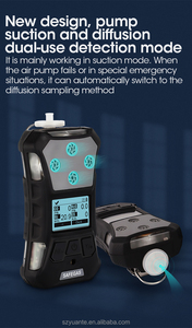 Built-In Pump Portable Gas Detector With Man <b>Down</b> Alarm Function - Product Image 6