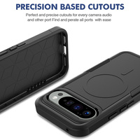 Étuis pour Google Pixel 10 Pro XL, protection antichoc, anti-traces de doigts, support magnétique, coque de téléphone portable semi-transparente givrée