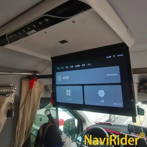 จอภาพติดหลังคารถยนต์ขนาด 22 นิ้ว ระบบ Android 13 ความละเอียด 1080P จอ LCD แบบพับเก็บได้ จอแสดงผลมัลติมีเดียเหนือศีรษะ ติดตั้งบนเพดานรถยนต์ ใช้ได้กับรถยนต์ทั่วไป - Product Image 2