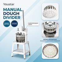 Diviseur de pâte à pain manuel pour boulangerie-pâtisserie, machine à découper la pâte à pression manuelle, équipement de fabrication de petits pains en acier inoxydable