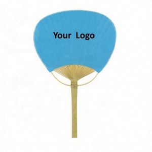 Abanico de Papel Personalizado con Impresión de Logotipo, Abanico de Bambú y Papel Natural para Bodas - Product Image 2