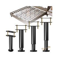4-Packs de pieds de cadre de lit Queen de remplacement de lattes de bois à hauteur réglable Base plus large Pieds de meubles Upgrade Patas Para Cama De Madera