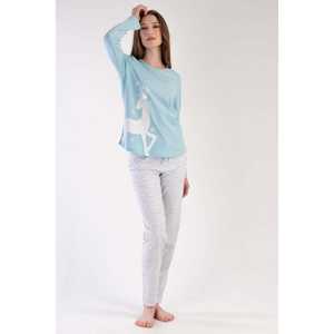 Conjunto de Pijama de Manga Larga con Cuello Redondo Ovalado para Mujer - Product Image 3