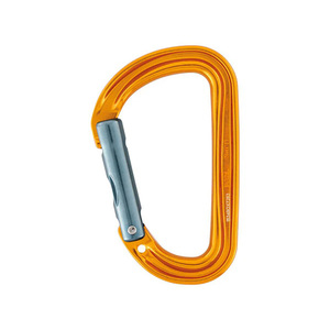 PETZ-L-<b>Sm</b>'D WALL Non-Locking Carabiner Yellow 22301206 - Product Image 1