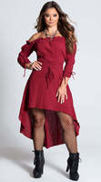 Robe longue vintage disco tendance 2026, noire et rouge, pour bal de promo, quotidien, Halloween, carnaval, pour femme