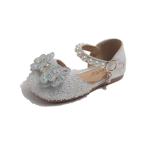 Nuove Scarpe da Ballo per Bambina Primavera/Estate 2026 con Suola Morbida, Fiocco e Diamanti Brillanti - Product Image 6