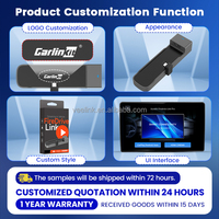 Carlink Kit Smart TV Auto-Adapter Android Auto 3-in-1 Kabelloses HDMI Carplay Dongle Video im Auto Ansehen Play AI Box für Apple