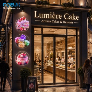 Boîte à lumière publicitaire extérieure personnalisée à un seul côté, panneau lumineux LED, équipement publicitaire, affichage holographique 3D, boîte à lumière ronde - Product Image 4