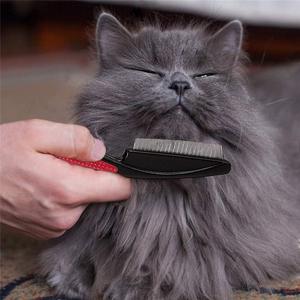 Peigne <span class=keywords><strong>anti</strong></span>-puces professionnel pour chiens et chats, en acier inoxydable à dents fines, antidérapant, durable et <span class=keywords><strong>efficace</strong></span>, pour le contrôle des squames et l'élimination des tiques. - Product Image 5