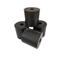 Isolateur de vibrations cylindrique creux en caoutchouc silicone noir personnalisé avec amortissement par ressort