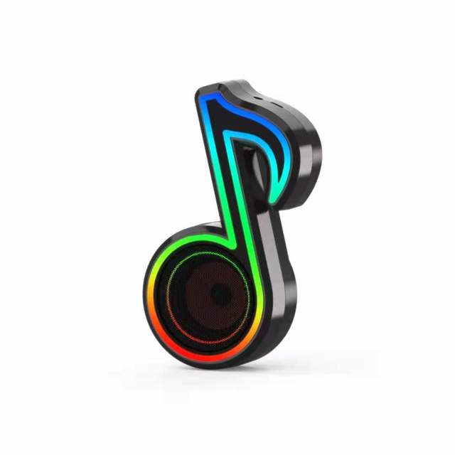 Plastic New Mini Creative Gift Portable Radio Card Inserted Mobile Phone RGB Glowing Speaker