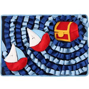 Vente chaude Interactif Alimentation Lente Pet Chien Snuffle Tapis Dessin Animé Motif D'impression Tapis De Reniflement En Tissu De Feutre Polaire - Product Image 6