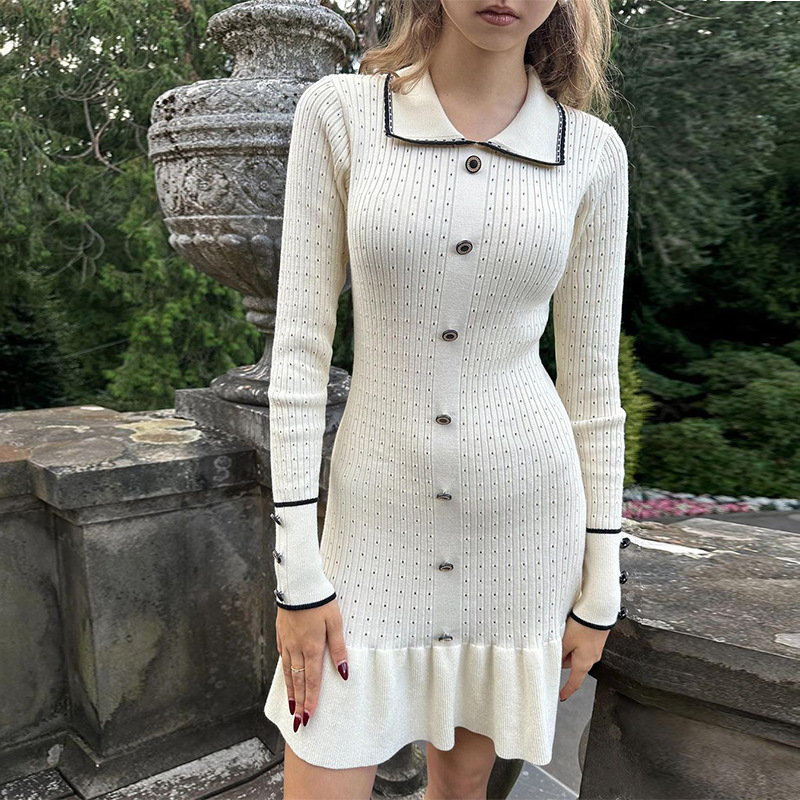 long sleeve asymmetric mini dress Embellished Asymmetric Bodycon Mini Dress in Black - 6 main image 1