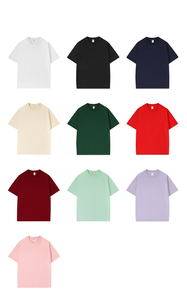 T-shirts vierges en coton de haute qualité 240 GSM, vente en gros, t-shirts lourds classiques pour impression personnalisée, t-shirts personnalisés pour hommes avec logo sur mesure - Product Image 2