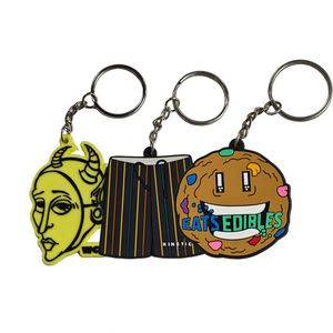 Porte-clés en PVC souple 3D/2D personnalisé, cadeau promotionnel en gros avec logo de dessin animé personnalisé - Product Image 6