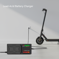 Cargador Inteligente de Batería de Plomo-Ácido de 48V con Indicador LED, 95% de Eficiencia, Cargador Automático para Bicicleta Eléctrica y Scooter