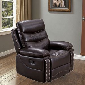 Fauteuil inclinable individuel pour home cinéma, design européen confortable, en cuir synthétique, avec fonctions réglables et extensibles - Product Image 6