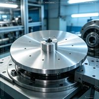 Disque de tournage CNC en aluminium sur mesure de précision pour bride usinée avec alésage central et motif de trous pour machines