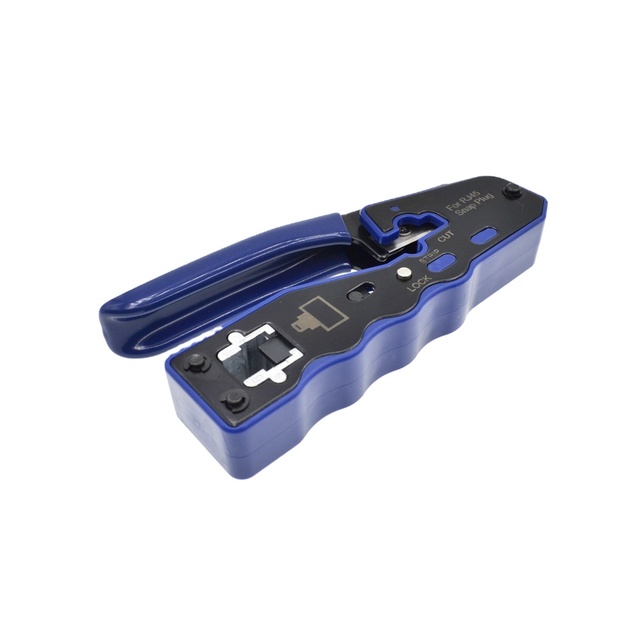 Network Mini Rj45 Pass Through Crimp Tools Applicable Electric Modular Cable Crimping Tool for Rj45 Rj11 Plug
