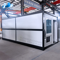 Maison conteneur pliable modulaire préfabriquée de luxe Zhongnan 20 pieds, personnalisable et détachable