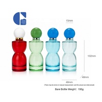 Botella de Perfume de Alta Gama de 100 ml, Colorida, Vacía, con Pulverizador y Tapa de Bola, Fabricante de Botellas de Fragancia Únicas