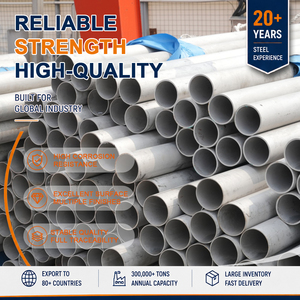 Tubería de Acero Inoxidable Biselada 310S 321 N.° 4 Laminada en Frío de 48,3 mm y 5,0 mm para Soldadura EN 10216-5 para Construcción - Product Image 1