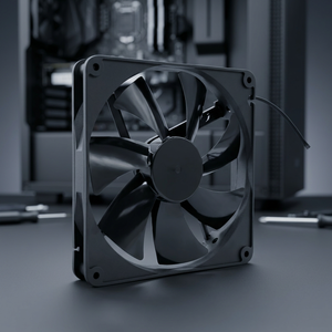 Ventilador Axial de Alta Temperatura SYM BANG D14025-FF, 140x140x25mm, 12V, Rodamiento de Bolas Eléctrico, 3500 RPM, Ventilador de Refrigeración Industrial OEM - Product Image 3