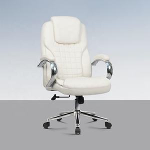 En Stock, muebles de oficina de moda, silla de juego de Esports de cuero sintético <span class=keywords><strong>blanco</strong></span>, silla de trabajo ajustable giratoria con ruedas - Product Image 5
