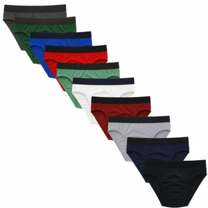 Nuevos Calzoncillos Boxer de Color Sólido para Hombre 2027, Ropa Interior de Algodón Transpirable de Cintura Media para Adultos - Product Image 1